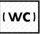 WC Kennzeichen für RZ-Wg. mit geschlossener WC-Anlage