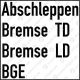 Abschleppen Bremse TD/LD BGE