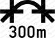 Befahren von Ablaufbergen verboten 300 m