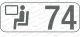 Sitzplatzreservierungsanzeige Fensterplatz 74, BR 408