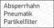 Absperrhahn PneumatikPartikelfilter