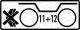Absperrung Drehgestellbremse 11+12Symboldarstellung nach DIN EN 15877-2