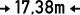 Abstand Drehgestelle-> 17.38 m <-Symboldarstellung nach DIN EN 15877-2