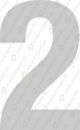 Ziffer 2, SH 80, Schriftart: Helvetica bold Condensedfür # 43303 Betriebsnummer