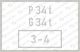 Bremsanschrift P 34 tG 34 t3 - 4