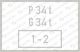 Bremsanschrift P 34 tG 34 t1 - 2