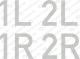 Achslager 1L, 2L, 1R, 2R