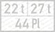 Gewichte, Platzzahl mit Eindruck 22 t, 27 t, 44 Pl