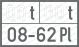 Gewichte, Platzzahl t t08-62 Pl