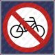 Für Fahrrad verboten
