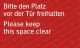 Bitte den Platz vor der Tür freihalten -2-sprachig, D, E