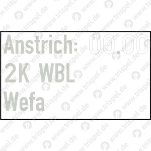 Anstrich-GewährleistungsfristAnstrich: 2K WBLWefa