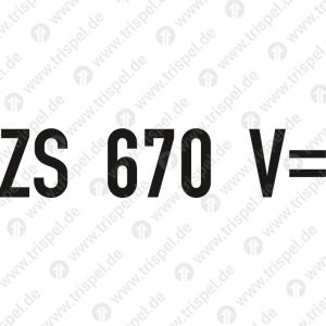 ZS 670 V =