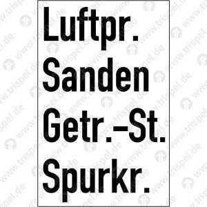 Luftpr. Sanden Getr.-St. Spurkr.