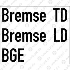 Bremse TD Bremse LD BGE