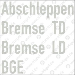 Abschleppen Bremse TD/LD BGE