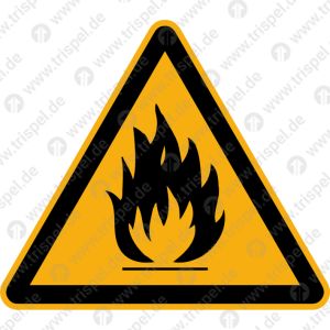 Warnung vor feuergefährlichen Stoffen