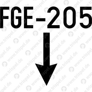 FGE-205 mit Pfeil nach unten