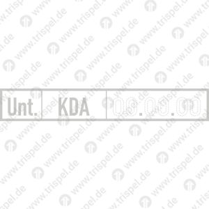 Untersuchungsraster mit EindruckUnt. / KDA / Datum nach Angabe- Eindruck variabel -
