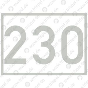 Höchstgeschwindigkeit 230