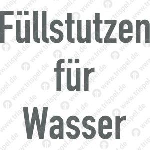 Füllstutzen für Wasser