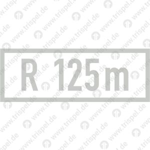 Kleinster befahrbarer Bogenhalbmesser - R 125 m