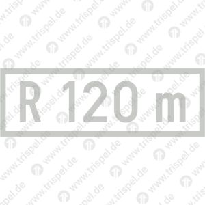 Kleinster befahrbarer Bogenhalbmesser R 120 m