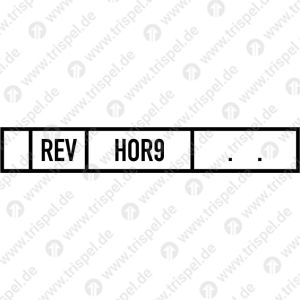 REV-Raster REVHOR9 mit Datumspunkten