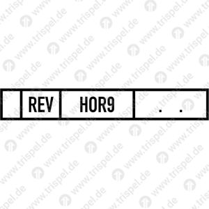 REV-Raster REVHOR9 mit Datumspunkten