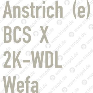 GewährleistungsfristAnstrich (e)BCS X2 K-WDLWefa