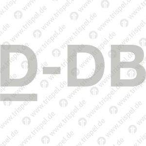 Anschrift: D-DB (erste D mit Unterstrich), HH, 80 mm