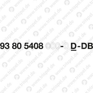 Fahrzeugnummer für Velaro MS 12-stellig93 80 5408 XXX-X D-DB