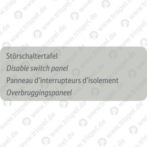 Störschaltertafel4-sprachig D, E, F, NL