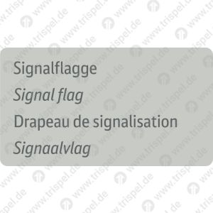 Signalmittel / Signalflagge4-sprachig D, E, F, NL