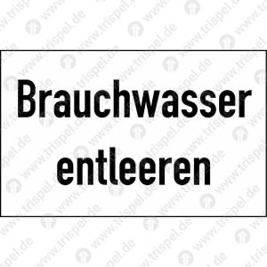 Brauchwasser entleeren