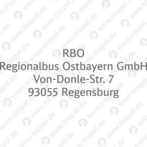 HalteranschriftRBORegionalbus Ostbayern GmbHVon-Donle-Str. 793055 Regensburg