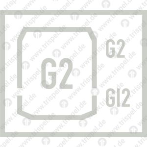 Wagenbegrenzungslinie G2(G2, GI2)Symboldarstellung nach DIN EN 15877-2 Punkt 4.5.35
