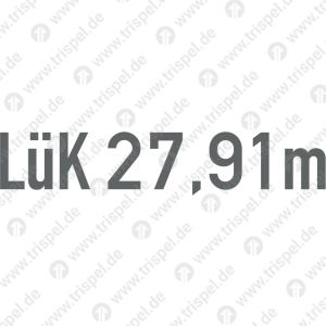 Länge über Kupplung LüK 27,91 m