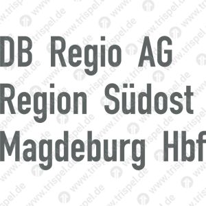 HeimatanschriftDB Regio AGRegion SüdostMagdeburg Hbf