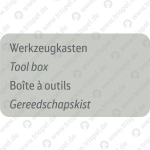 Werkzeugkasten, 4-sprachigD, E, F, NL