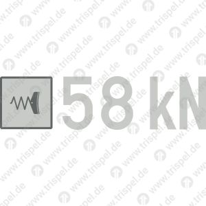 Feststellbremsgewicht 58 kN(Federspeicherbremse)