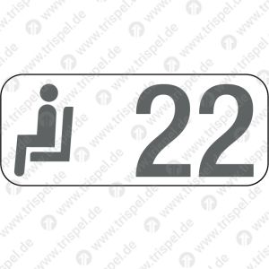 Sitzplatzreservierungsanzeige Gangplatz 22, BR 408