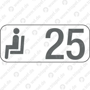 Sitzplatzreservierungsanzeige Gangplatz 25, BR 408