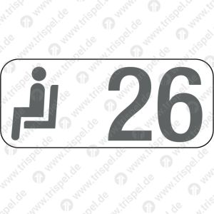 Sitzplatzreservierungsanzeige Gangplatz 26, BR 408