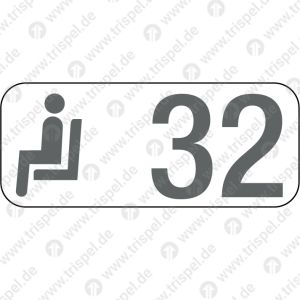 Sitzplatzreservierungsanzeige Gangplatz 32, BR 408