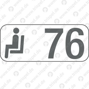 Sitzplatzreservierungsanzeige Gangplatz 76, BR 408