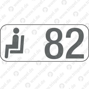 Sitzplatzreservierungsanzeige Gangplatz 82, BR 408