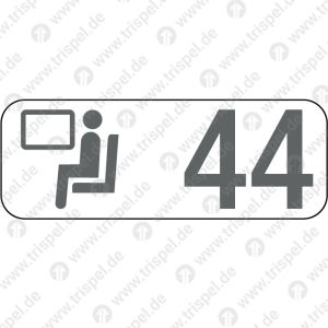 Sitzplatzreservierungsanzeige Fensterplatz 44, BR 408