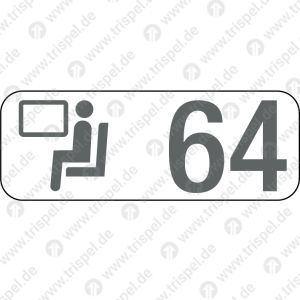 Sitzplatzreservierungsanzeige Fensterplatz 64, BR 408