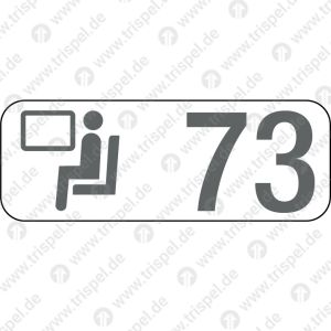 Sitzplatzreservierungsanzeige Fensterplatz 73, BR 408
